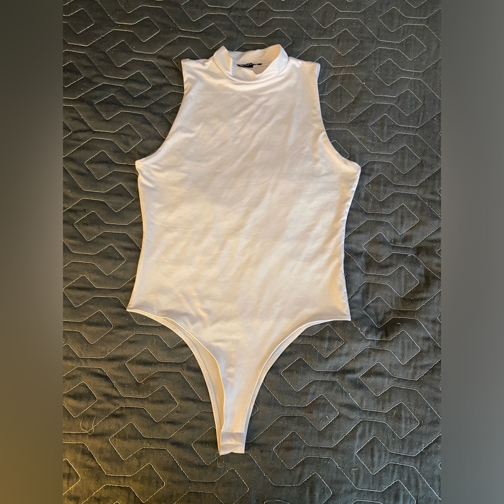 Women’s White Sleeveless One Piece